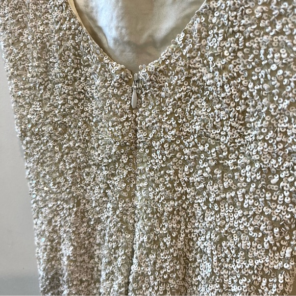 Markarian Veronica Sequined Dress White size 0 - Picture 9 of 14